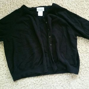 Cropped 3/4 sleeve cardigan